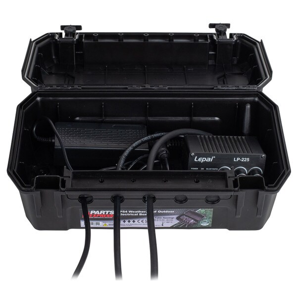Main product image for Landscape IP54 Weatherproof Outdoor Electrical Box 7" x 12-1/2" x 5" - Black 320-4005